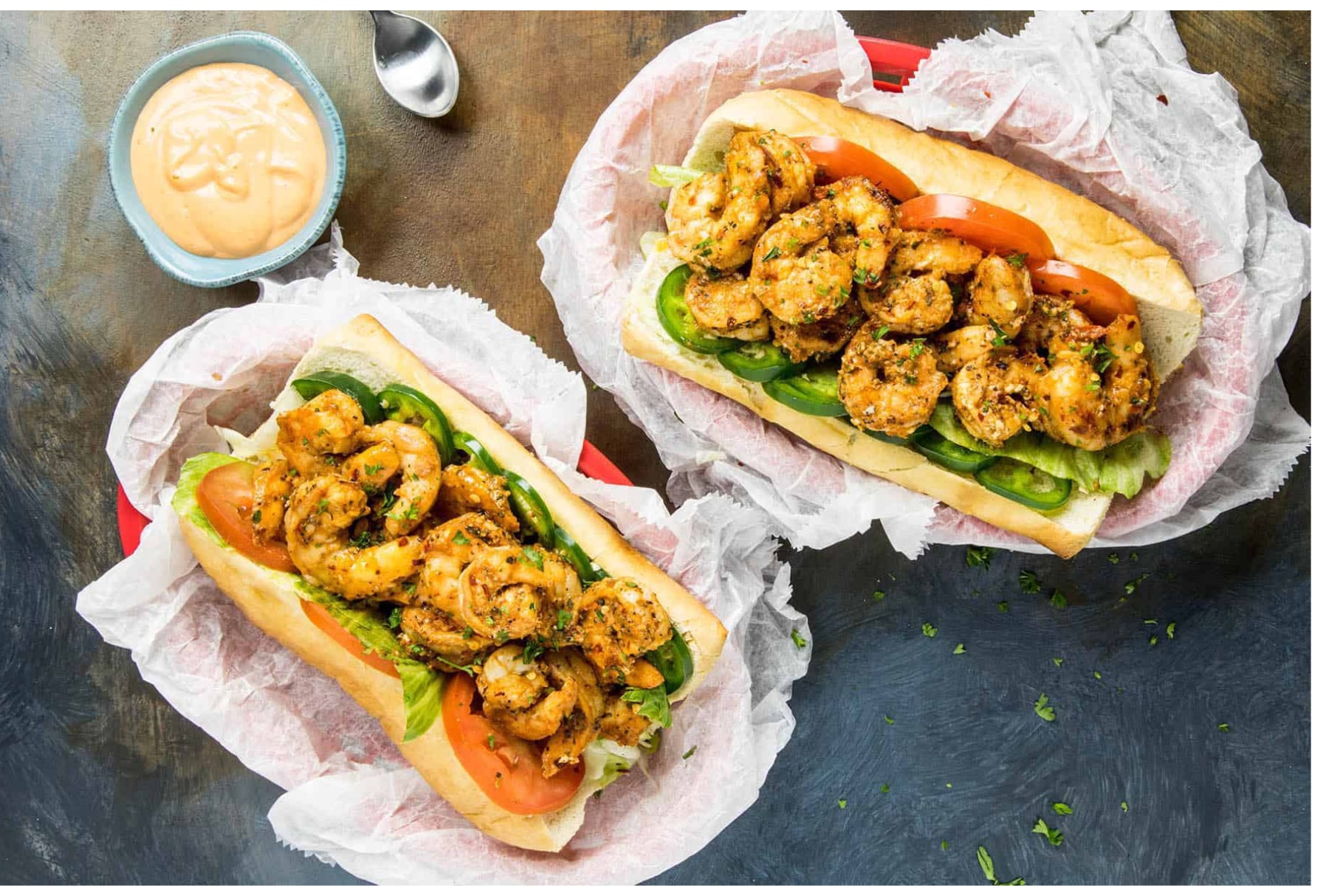 Shrimp Po Boy Back Bay